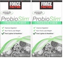 Kraftfaktor ProbioSlim + Prebiotic Fiber vægttab supplement til kvinder og mænd, Probiotic og Prebiotic fordøjelsessygdomme støtte med grøn te ekstrakt og Psyllium Husk Fiber, 120 kapsler