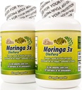 Moringa en Capsulas naturales. Sæt de 2 Frascos. Triple accion, extraida de la planta, fruta y semillas. Alto contenido de proteinas, vitaminas y minerales