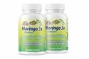 Moringa en Capsulas naturales. Sæt de 2 Frascos. Triple accion, extraida de la planta, fruta y semillas. Alto contenido de proteinas, vitaminas y minerales