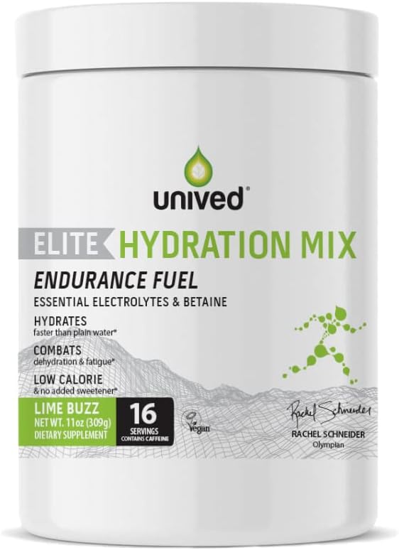Unived Elite Hydration Mix - Essential Electrolytes & Betaine for Optimal Hydration Dex124; Lav kalorie Dex124; Lime Buzz (kaffe) Dexed 124; 16 Serveringer