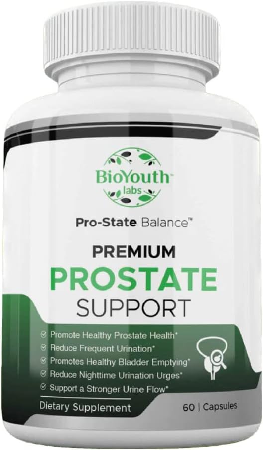 Naturlig prostata supplement for mænd, 60 kapsler - næringsrig blend af hvidløg, Punicalagins, Tribulus Terrestris & Selenium