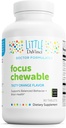 DAVINCI Labs Focus Chewable - tillæg til støtte Opførsel, hjerne sundhed, og immunforsvar for børn * - med B6-vitamin, folat, B12-vitamin, og mere - Orange flavor -sukkerfri - 90 tabletter