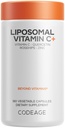 Kodeage Liposomal C-vitamin 1500mg med zink, hyldebær, Citrus Bioflavonoider Grapefrugt, Lemon, Orange Powder, Quercetin & Rose HIPS Frugt - Vegan supplement - Non- GMO, Vegan piller, 180 Kapsler