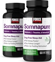 FORCE FACTOR Somnasure Softels 2- Pack Sleep Aid to Fall Asseep Hurtigere, Stay Asseep Longer, Wake Up Refreshed, Sleep Aid for Voksne med Melatonin, Ashwagandha, Valerian Root, 120 Softgels