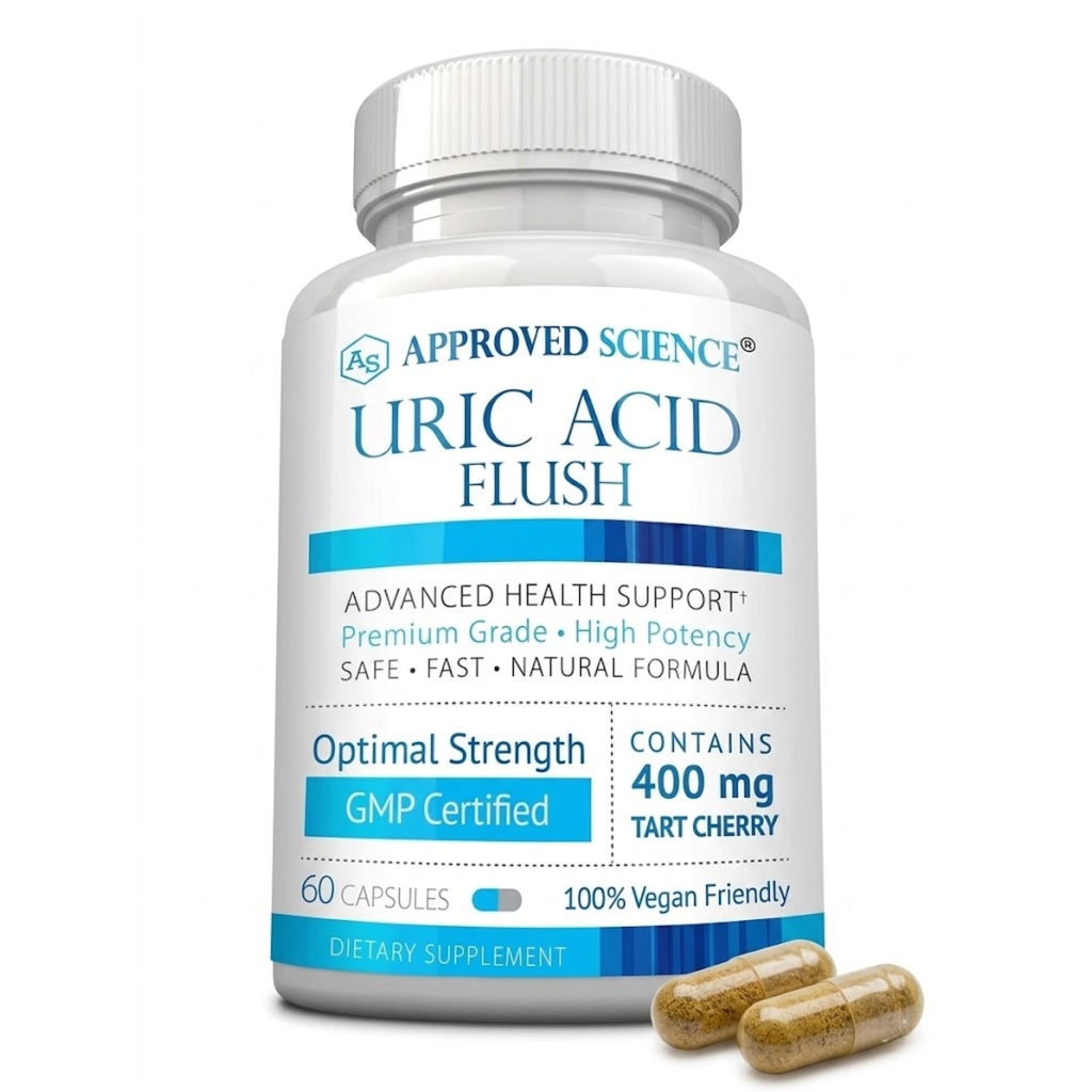 Godkendte Science ® Urisyre Flush med folinsyre og tærte Cherry - 60 kapsler - 1 måneds forsyning