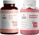Mother Nutrient Bundle: Grass-Fed Beef Liver Capsules and Cranberry Gummies - Natural, Non-GMO, Gluten-Free Supplements for Your Daily Routine