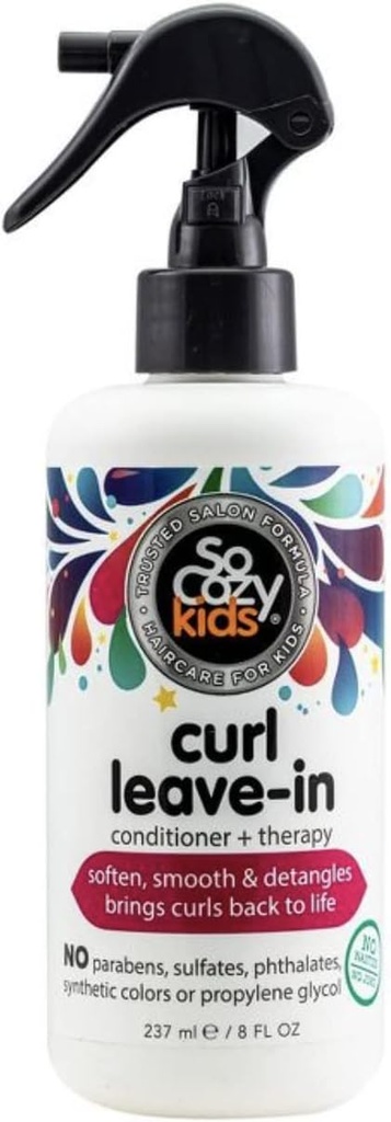 L 'il Critters Fiber Gummy supplement til børn fordøjelsesstøtte, 90 Gummies & Så Cozy Leave i Conditioner Spray til børn krøllet hår Detangler, 8 Fl Oz