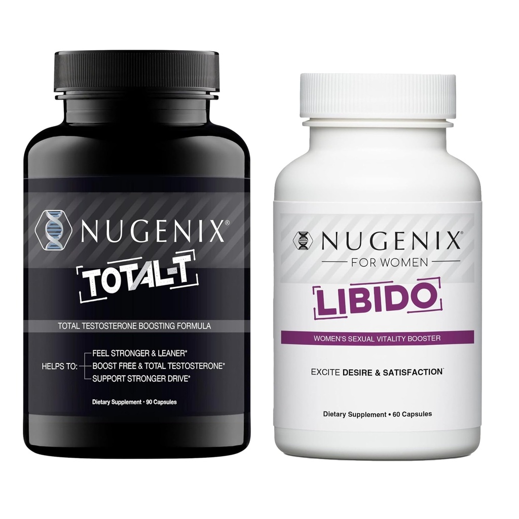 Nugenix Hans & Hendes Bundle - Kvinder Libido og Total- T Testosteron Booster