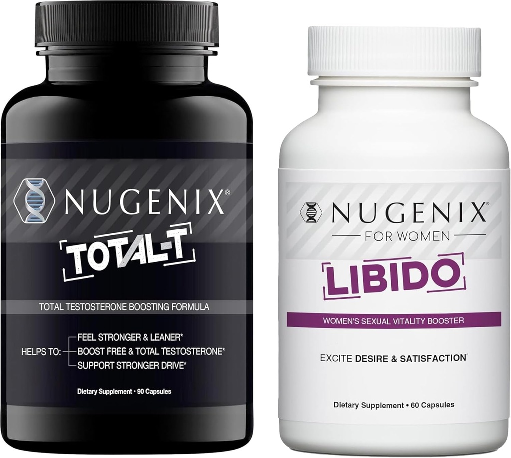 Nugenix Hans & Hendes Bundle - Kvinder Libido og Total- T Testosteron Booster