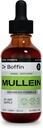 Mullein Leaf Liquid Extract 2 FL OZ - Ekstra Strength- 124; Advanced Formel - Natural Supplement Liquid Tincture - Lung Cleanse og Detox - Respiratory Health and immun Support Drops