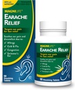 MagniLife Earache Relief, Fast- Actioning Natural Relief for Swimmers Øre, Smerte og ubehag fra Allergier, Kold og Flu - 90 Quick Dissoll Tablets