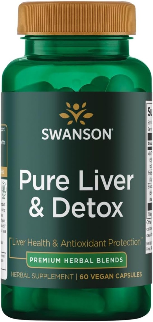 Swanson Ultra Pure Lever & Detox - 60 Veganske kapsler