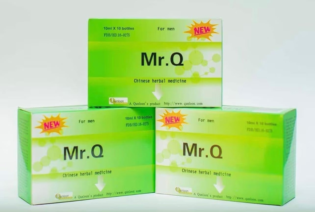 Mr. Q Kinesisk Herbal for mænd, 10ml X 10 Flasker, flydende form kosttilskud, Populære tillæg i Ghana