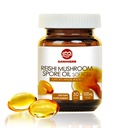 Reishi Mushroom Spore Oil Supplement Ganoderma Lucidum Extract Capsule-Immune System Natural Energy for Wellness&Liver Support-Vegan, Non-GMO Gluten Free, 30 Softgels