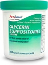 USP 2g Glycerin Laxatives Suppository - 100 Voksen Størrelse Laxative Suppositorier til mænd og kvinder - Hurtig og blid Relief Supppositorier til Forstoppelse - Komfortabel form Voksen Suppository