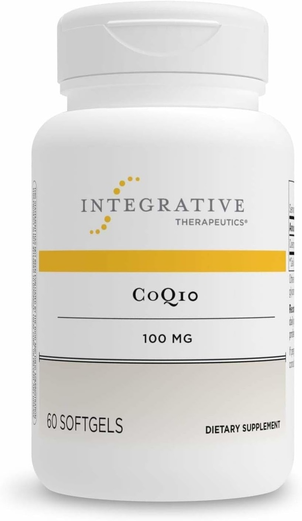 Integrative Therapeutics CoQ10 (100mg) - Cellular Energy, Heart & Brain Health Support Supplement for Adults* - 60 Softgels (60 Servings)