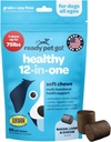 12- in-1 Complete Multivitamin til hunde 124; Hund Multivitamin Chewable med Glucosamin Chondroitin & fordøjelsesfremmende Probiotika til hunde i alle aldre og størrelser 124; NASC Certified & Made in The United Kingdom