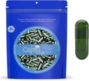 Capsuline Chlorophyll Farvet Størrelse 00 Tomme Veganske Kapsler - 1000 Greve - Tomme Veggie Pill Kapsler - DIY Vegetabilske Kapsler Fyldning - Tomme Caps - Kosher Non- GMO Certified (Grøn)