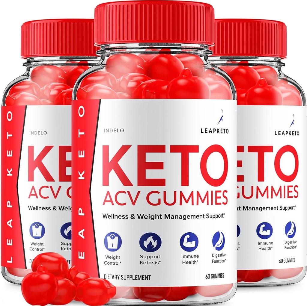 (3 Pack) Spring Keto ACV Gummies - Avanceret Formel Leap Keto Plus Vægt Management ACV Gummies Apple Cider Vinegave Keto Leaf ACV Gummies Kosttilskud Anmeldelser Mænd Kvinder (180 Gummies)