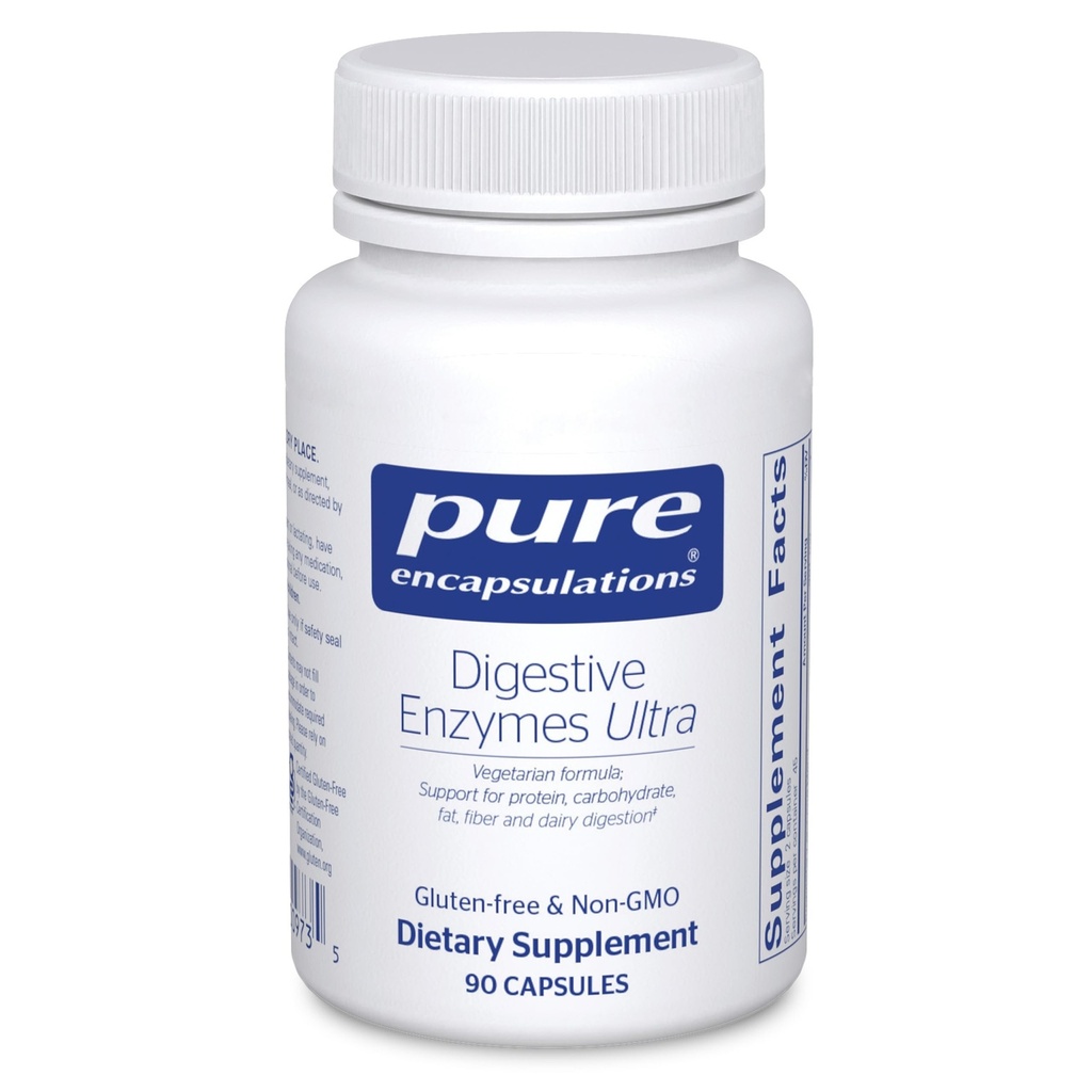 Rene indkapslinger fordøjelsesenzymer Ultra - Vegetariske fordøjelsesenzymer supplement til støtte protein, Carb, fibre, og mælk fordøjelse * - 90 kapsler