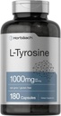Horbaach L- Tyrosine Supplement: 124; 1000mg; 124; 180 Kapsler: 124; Non- GMO og Gluten Free Formel
