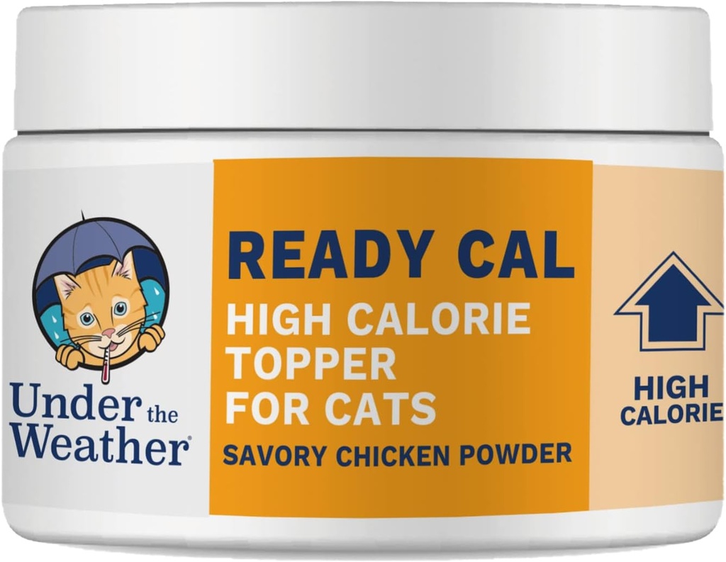 Under vejret klar Cal Powder til katte Budd124; High- Calorie, Vægt Gainer, Appetite Stimulant, Energy Booster Pet Supplement Budd124; 8 Ounces