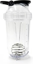 Blender Shaker Flaske, 500ml / 16oz, Opvaskemaskine Safe, Shatterproof, Portable Pre Workout Whey Protein Drink Cup, blander cocktails Shakes, gaver til mænd kvinder, hvid elefant gaver til voksne