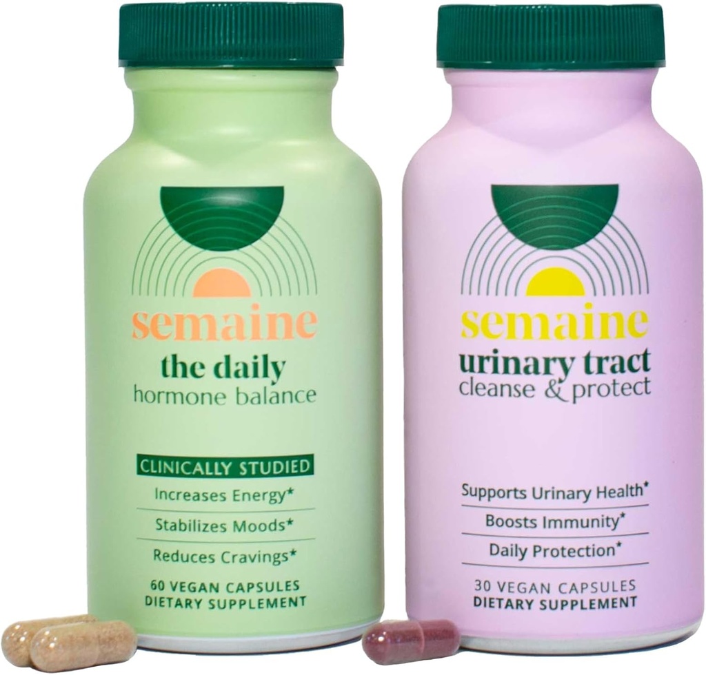 Semaine Hormone Balance & Bregen Health Bundle - fremme sund blender, Support Cellular Energy, Immunity, Mood & Hormone Balance.