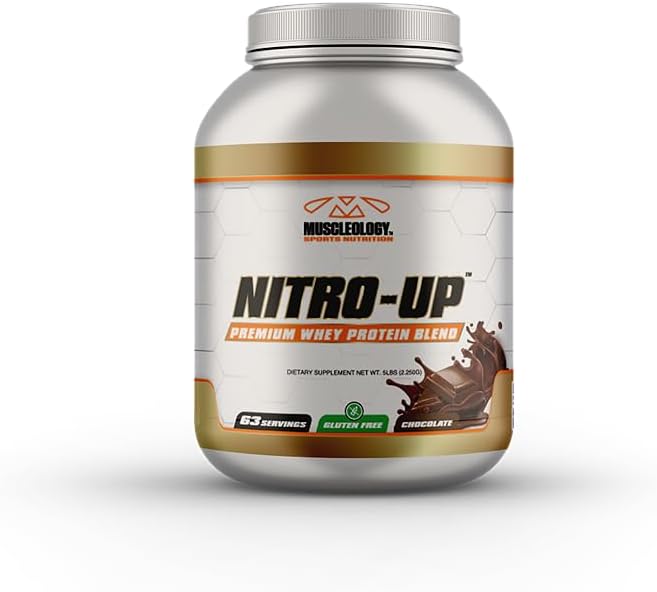 Muskologi Nitro- Up Hydrolyzed Whey Isolate Protein, Infunderes med BCAA 'er, EAA' er, og fordøjelsesenzymer (chokolade, 5 pund)