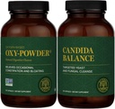 Global Healing Center - Oxy- Powder & Candida Cleanse Kit - Colon Cleanser og afgiftning for Natural Candida Cleanse