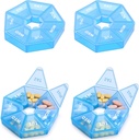 Ugentlig Pill Organizer Stor 7 dages Pill Box Organizer Daglig medicin sag for Vitamin Fish Oil Pills Kosttilskud Gigt Venlig