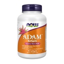 NOW Kosttilskud, ADAM ™ Mænds Multivitamin med Saw Palmetto, Plant Steroler, Lycopene & CoQ10, 90 Softgels