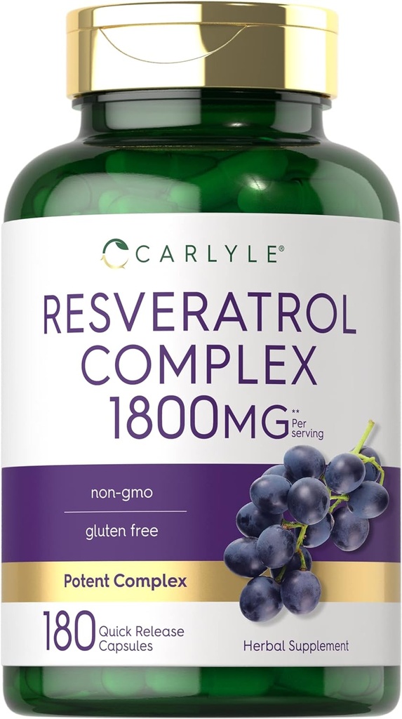 Carlyle Resveratrol Supplement 1800mg