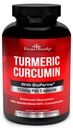 Gurkemeje med BioPerine Black Pepper Extract - 755mg per kapsel, 120 Veg. Kapsler - GMO fri tumerisk, Standardiseret til 95% Curcuminoider for maksimal potens
