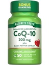 Nature 's Truth CoQ10 200mg Softgels against 124; 50 Greve Note 124; Enhanced Absorption Support 124; Plus Black Pepper Extract; 124; Non- GMO, Gluten Free