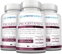 Godkendte Science Progestaprin - Progesterone Support - 3 flasker - 180 kapsler - Vegan