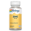 Solaray Zink 50mg immunsupportkapsler, 100 greve, Vegan, Græskarfrø