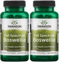 Swanson Double Strength Boswellia- Herbal Supplement Fremme fælles støtte- Ayurvedic Herb til fælles fleksibilitet og mobilitetsstøtte - Made w / Boswellia Serrata Resin- (60 kapsler, 800mg hver) 2 pakke