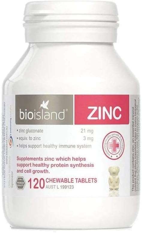 Bio Island Zink 120 tyggetabletter