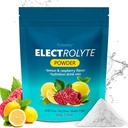 Hydrering Electrolyte Powder, Keto & Ingen Sukker - High Kalium (1000mg) med Lemon Raspberry Flavored - Zero Calorie Sugar Free Electrolyte Powder, Non- GMO 32 Servering