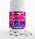 InstaRelief ® hårvækst med Lustriva ® - Klinisk vist til at vokse Thicker, sundere hår i 3 uger, Reducere Wrinkler og fine linjer, med Biotin, Silicon og Arginin, 60 tabletter