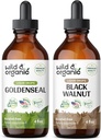 Wild & Organic Goldenseal Tinktur 4 fl oz & Black Walnut Tinktur 4 fl oz