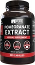 Pure Original Ingredienser Pomegranate Extract (365 kapsler) Ingen Magnesium eller Rice Fillers, Altid Pure, Lab Verified