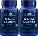 Livsudvidelse N- Acetyl- L- Cystein (NAC) 600 mg, 150 kapsler (pakke med 2)