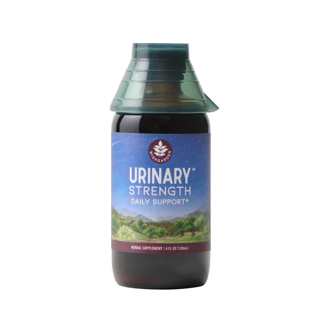 WishGarden urter Urinary Strength - Plantbased Herbal tillæg med tranebær, Uva Ursi & Usnea Understøtter Urinary Tract Sundhed og ubehag, Promoes Lymplity Function, Mikrobial Balance, 4oz