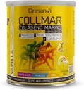 Drasanvi COLMAR Hydrolyzed Collagen med Magnesium og gurkemeje 300g Pulver Vanilla Flavor - for Muskelvækst og Gluten Free