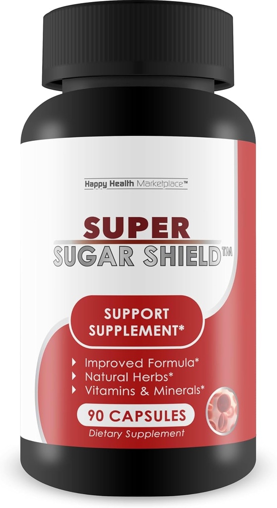Super Sugar Support - vores bedste Berberine Glucose Support - Sugar Health Blood & immunforsvar - Vitamin, Mineral, Herbal Formel for Advanced Sugar Support Supplement