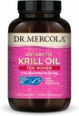 Dr. Mercola Krill Oil for Women - 2 mg Astaxanthin - MSC Certified Sustainable - Understøtter hjerne, hud & immunsystemer - med Omega- 3s - Non- GMO, Gluten- Free & Soy- Free - 270 kapsler (30 Servere)