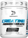 DRAGON PHARMA Creatine monohydrat, Hjælp Muscle Recovery, Post- workout supplement, Antioxidant Support (60 Servere, Unflavored)